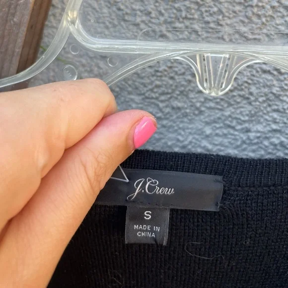 ❌SOLD❌ J. Crew Juliette collarless sweater-blazer in Black - Picture 6 of 8